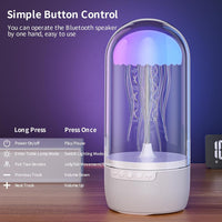 Votvy Jellyfish Speaker, Jellyfish Mood Lamp, Jellyfish Bluetooth Speaker lamp, Jellyfish Speaker Lamp, Color Changing LED, Stereo Surround Sound, Floating Jellyfish, Volume Control electric