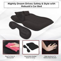 Votvy Car Inflatable Bed with Pump & 2 Air Pillow|Quick Inflatable Back Seat Bed|Car Inflatable Mattress|Car Bed Mattress|Car Bed For Kids,Travel,Trip,Camping,Picnic,Pool & Beach|Universal Fit|Beige