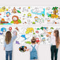 Votvy  Children's Drawing Roll, Coloring Paper Roll for Kids, 30 * 300 Cms DIY Painting Drawing Paper Roll, Kids Art Roll, Early Educational Toys for Kids