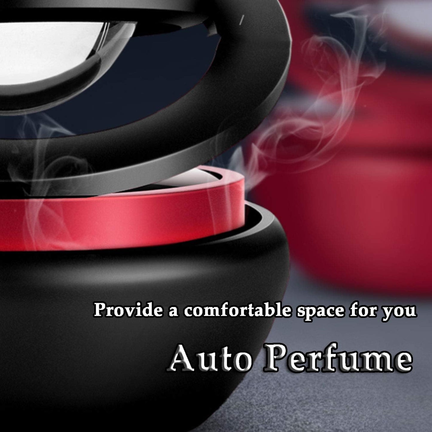 Votvy  Car Air Freshener Solar Energy Rotating Floating Planet Car Perfume Aromatherapy Diffuser Car Interior Decoration Accessories Diffuser for Car Office Home