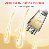 Votvy  Hair Oil Applicator Bottle – 6ml Hair Root Oil Applicator Roller Ball Mini Portable Hair Oil Massage Comb for Scalp Hair Growth Suitable for Various Liquids (1Pcs)