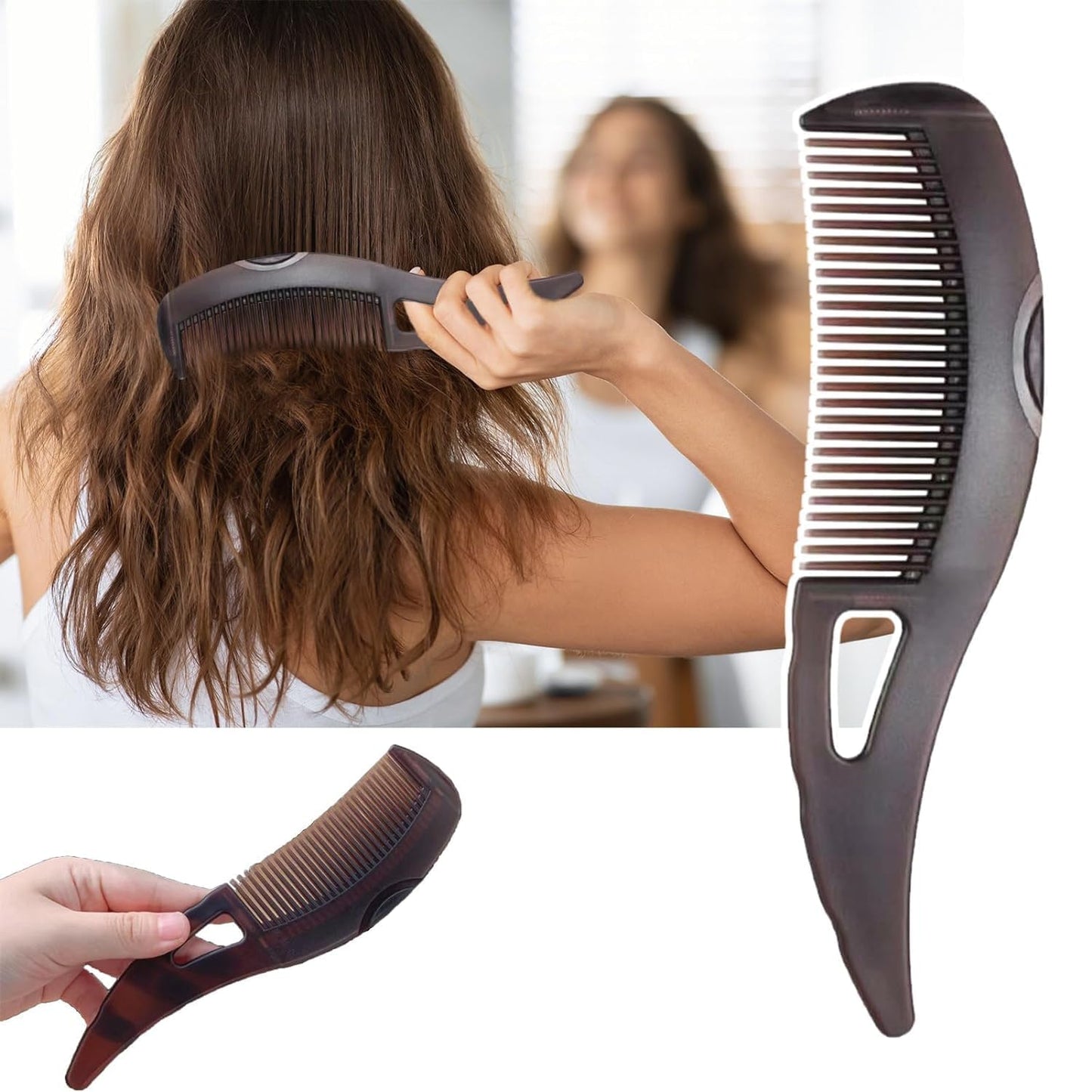 Votvy Hair for Women, Wet Hair Brush comb , Kanghi for Hair Growth, Anti-Dandruff and Scalp Oil Anti-Dandruff Massager Comb, Dandruff Comb, Bristles Easily Take Away the Dandruff Painless for Men.
