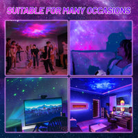 Votvy Star Projector, Astronaut Projector Galaxy, Children's Night Light with Nebula, 8 Modes, Remote Control and 360° Rotation Lamp Projector Galaxy Ceiling Bedroom, Gifts for Children and Adult
