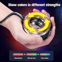 Votvy Wrist Trainer Ball | Auto-Start Arm Strengthener Hand Enhancer | Essential Gyroscopic Wrist & Forearm Exerciser | Wrist Power Gyro Ball for Stronger Muscle, Fingers, Bones Workout, Exercise