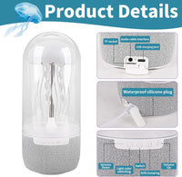 Votvy Jellyfish Speaker, Jellyfish Mood Lamp, Jellyfish Bluetooth Speaker lamp, Jellyfish Speaker Lamp, Color Changing LED, Stereo Surround Sound, Floating Jellyfish, Volume Control electric