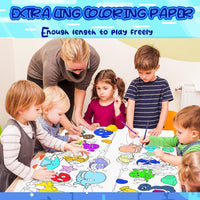 Votvy  Children's Drawing Roll, Coloring Paper Roll for Kids, 30 * 300 Cms DIY Painting Drawing Paper Roll, Kids Art Roll, Early Educational Toys for Kids