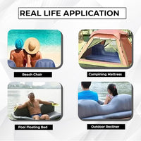 Votvy Car Inflatable Bed with Pump & 2 Air Pillow|Quick Inflatable Back Seat Bed|Car Inflatable Mattress|Car Bed Mattress|Car Bed For Kids,Travel,Trip,Camping,Picnic,Pool & Beach|Universal Fit|Beige