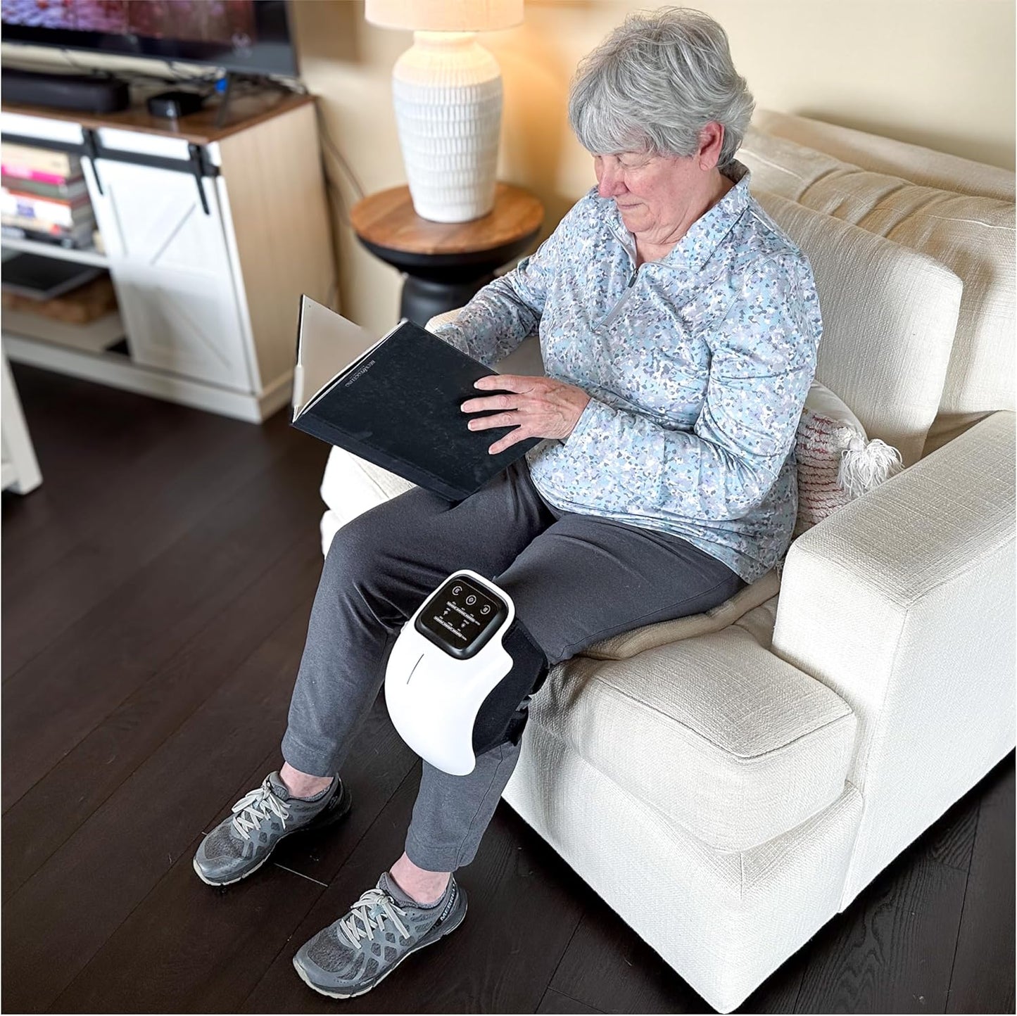 Votvy  Knee Massager Joint Pain Relief with Red Light Heat Massage Therapy