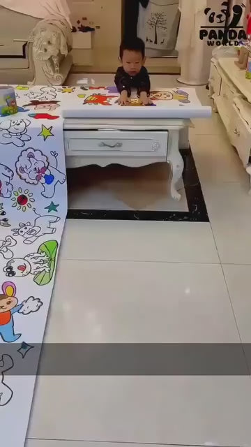 Votvy  Children's Drawing Roll, Coloring Paper Roll for Kids, 30 * 300 Cms DIY Painting Drawing Paper Roll, Kids Art Roll, Early Educational Toys for Kids